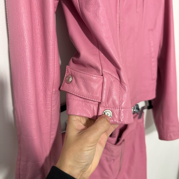 Pink Wilsons Leather Jacket and Skirt Set - Picture 6 of 11